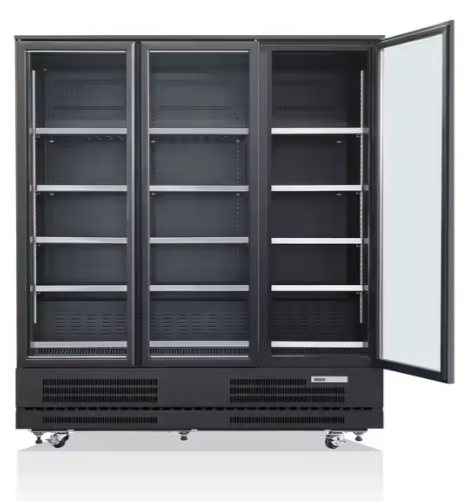 Wall-mounted refrigerated display case Carolina 18, Plug in, R290, 1800x760x2000mm