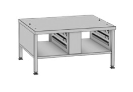 Стойка за конвектомат iCombi Pro® С шини за тави Изцяло от неръждаема стомана Размери: 884/769/445 mm