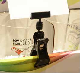 Голяма щипка с държач за етикет