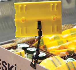 Малка щипка с държач за етикет , рамо 50мм / Черна