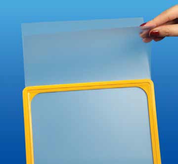 Pocket PVC insert for A4 frame