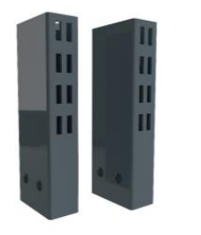 30x80 BOX PROFILE UPRIGHT (T:2,5 MM) 30x80x2250 DOUBLE SIDE PUNCHED