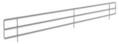 Front shelf stopper * 665mm (H:50) - wire