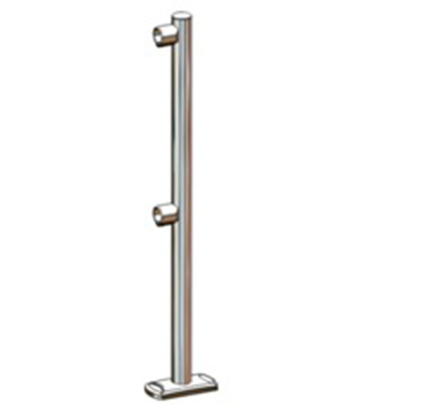 One-way column with 2 connections - inox