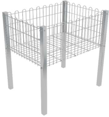 Кош промоционален * 600х800мм  - телен с профилни крака