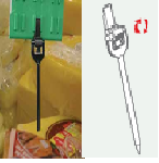 Corner clip "R" kit with carrier 50mm-black