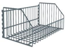 HARDWARE WIRE BASKET SHELF FOR UPRIGHT D:400 / L:850 H:180 ELECTROSTATIC PAINT