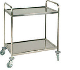 Serving trolley, 800x550x950, 2 trays