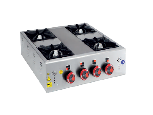 Gas stoves, 600x600x180, 4 hotplates