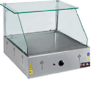 Electric glass showcase for sweets, 1000x600x550