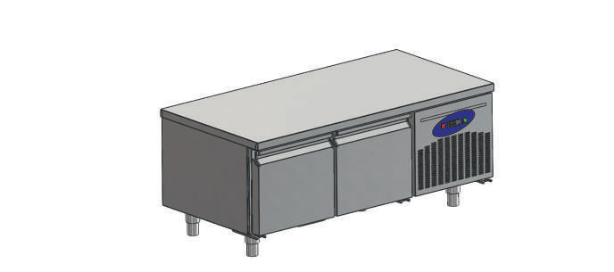 Хладилна маса подплотова -2/+8, 141x70x60
