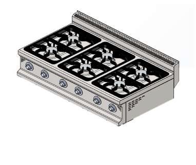 Котлони ГАЗ, 1200х700х300mm,  6 котлона