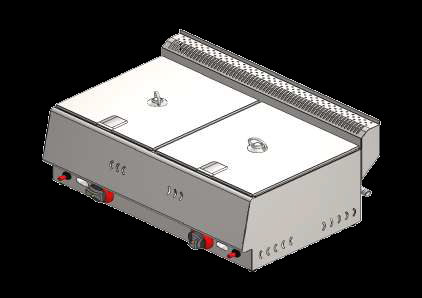 Фритюрник двоен ГАЗ, 565x360x200, 5+5 л. 