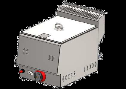 Fryer single GAS, 350x360x200, 8 l.