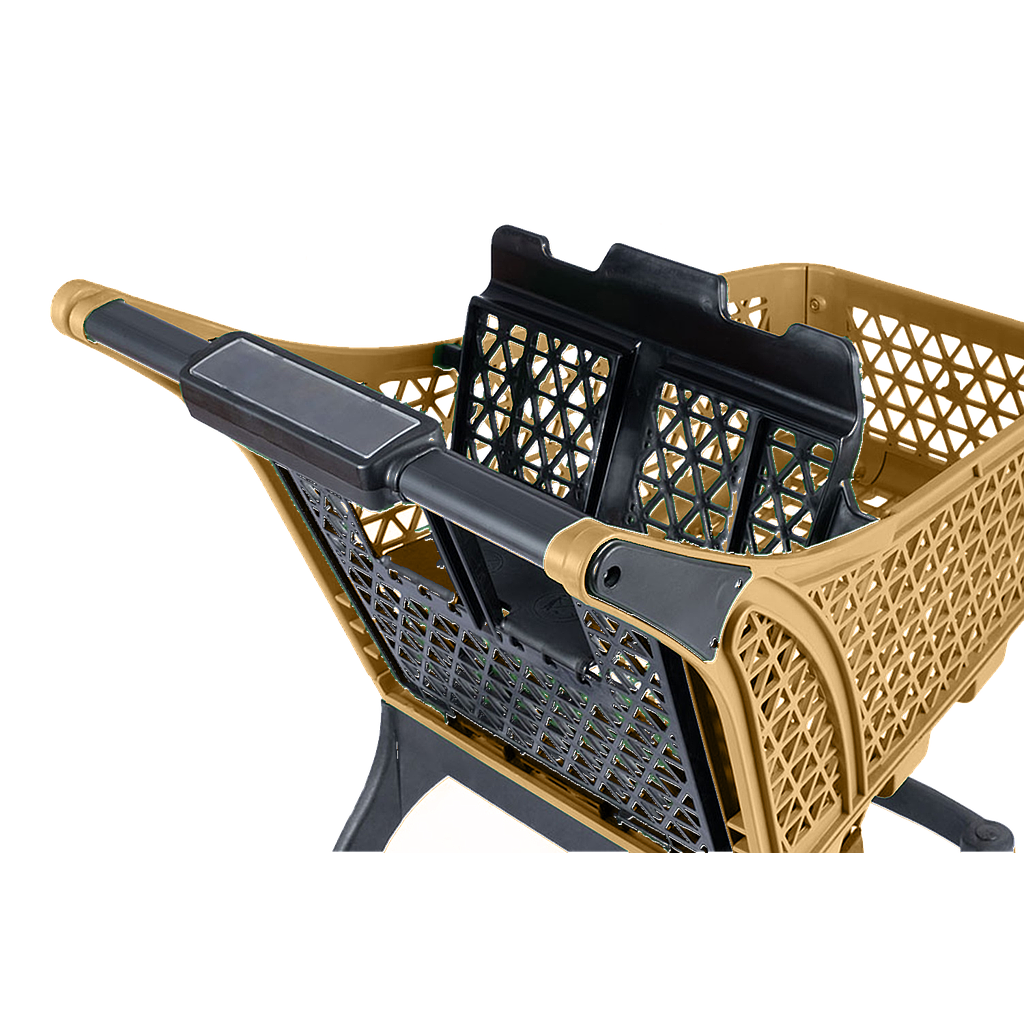 Пластмасова количка за пазаруване 100л./ Златна