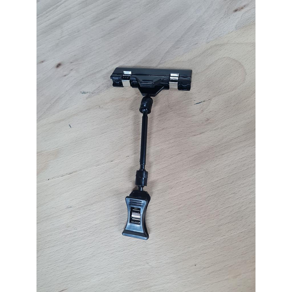 Щипка с държач за ценова касета 5 см черна