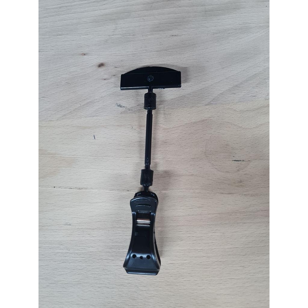 Голяма щипка с държач за етикети 5,5 см - 5 см черна