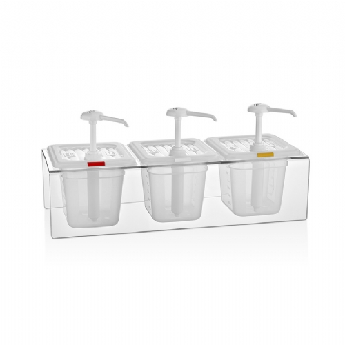 Троен дозатор с помпа за сос 