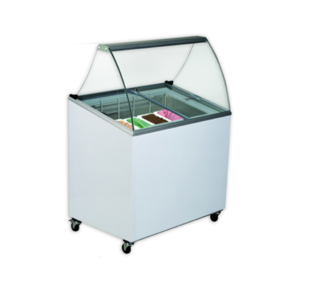 Ice cream showcase Ugur UDR 7 SCE TS / 1304x620x1296; -18/-23 °C
