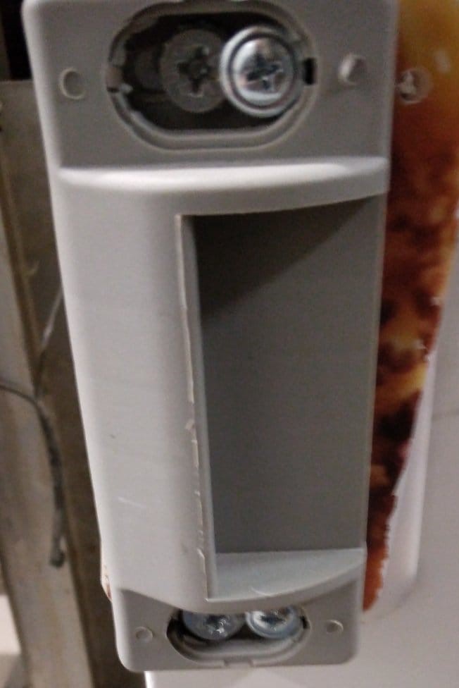 Counter for refrigerator door handle