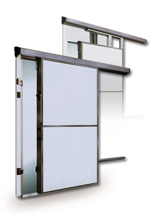 Sliding refrigerator door 1200x2200mm for thermal panel 100mm LEFT