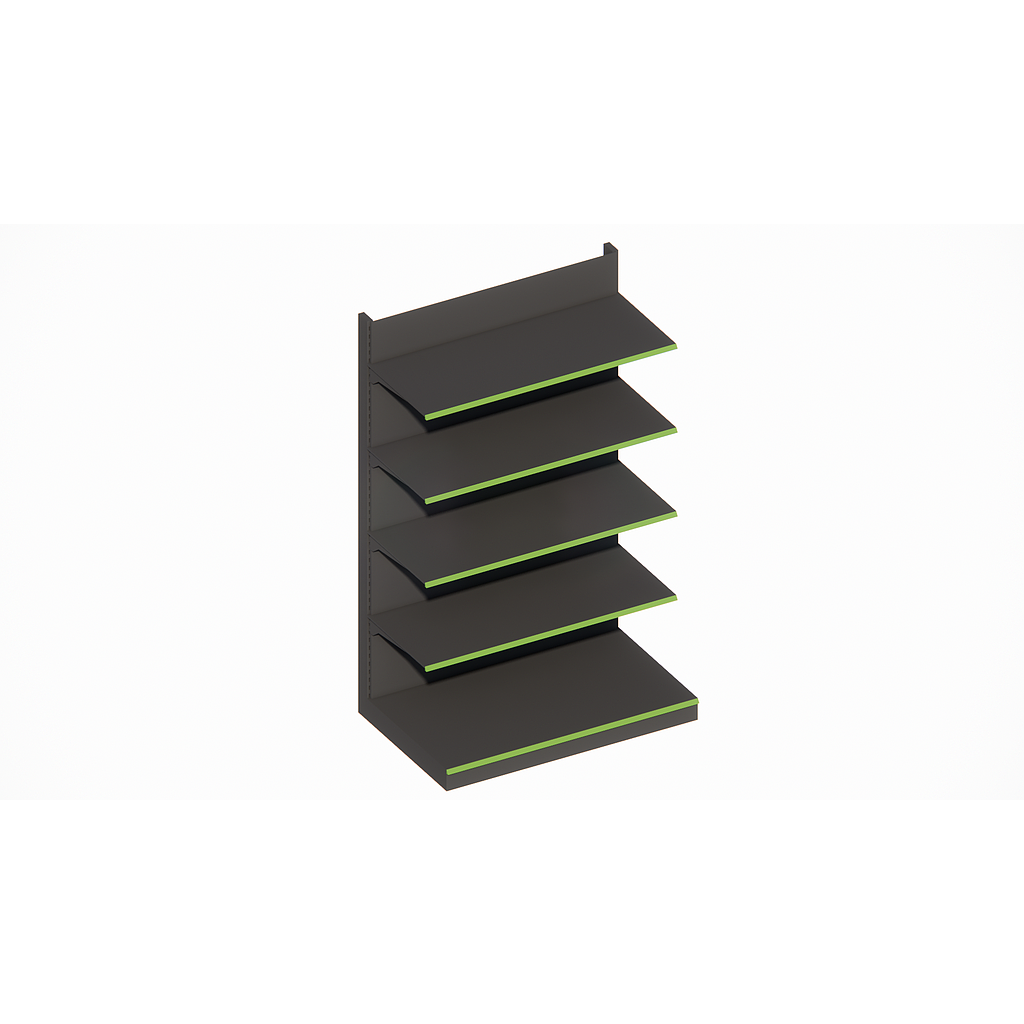 WALL UNIT Standard * 400x665x2250mm, Shelves: B400 + 4x400mm
