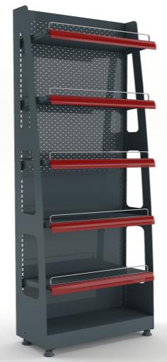 [RY.MSS150262] GONDOLA HEAD SIDE UNIT 200x500x1850 W/O SHELF
